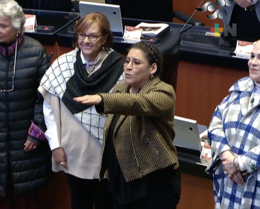 Lenia Batres Guadarrama rinde protesta en el Senado, como nueva ministra de SCJN